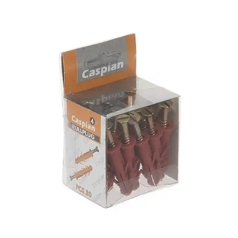 پیچ و رول پلاک کاسپین مدل DT-456 بسته 60 عددی