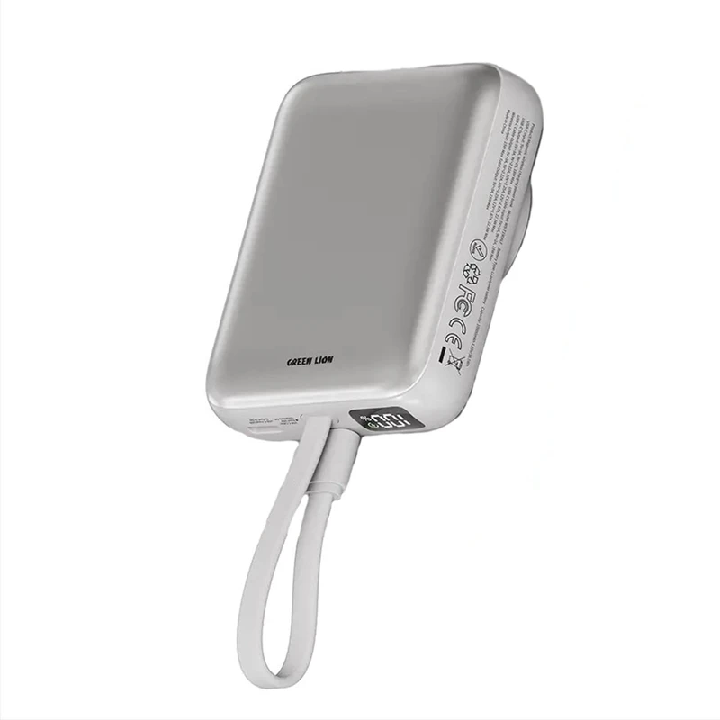 پاوربانک بیسیم 22.5 وات گرین لاین مدل Revon GL-PX57 ظرفیت 10000 میلی‌آمپرساعت