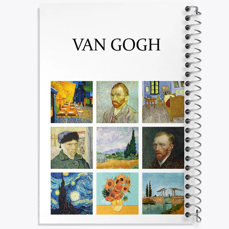 دفتر نت موسیقی 50 برگ خندالو مدل ونسان ونگوگ کد N1706