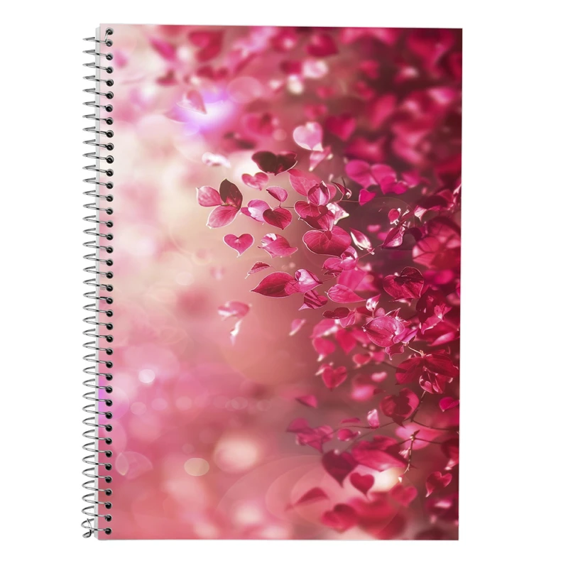 دفتر زبان 50 برگ مدوپد مدل دو خط طرح عاشقانه love کد DF14184