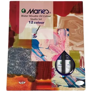 رنگ روغن قابل حل در آب ماریز کد O-5012B  حجم 12 میلی‌لیتر بسته 12 عددی