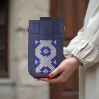 کیف دوشی دست دوز بومی مدل سوزن دوزی کد 25