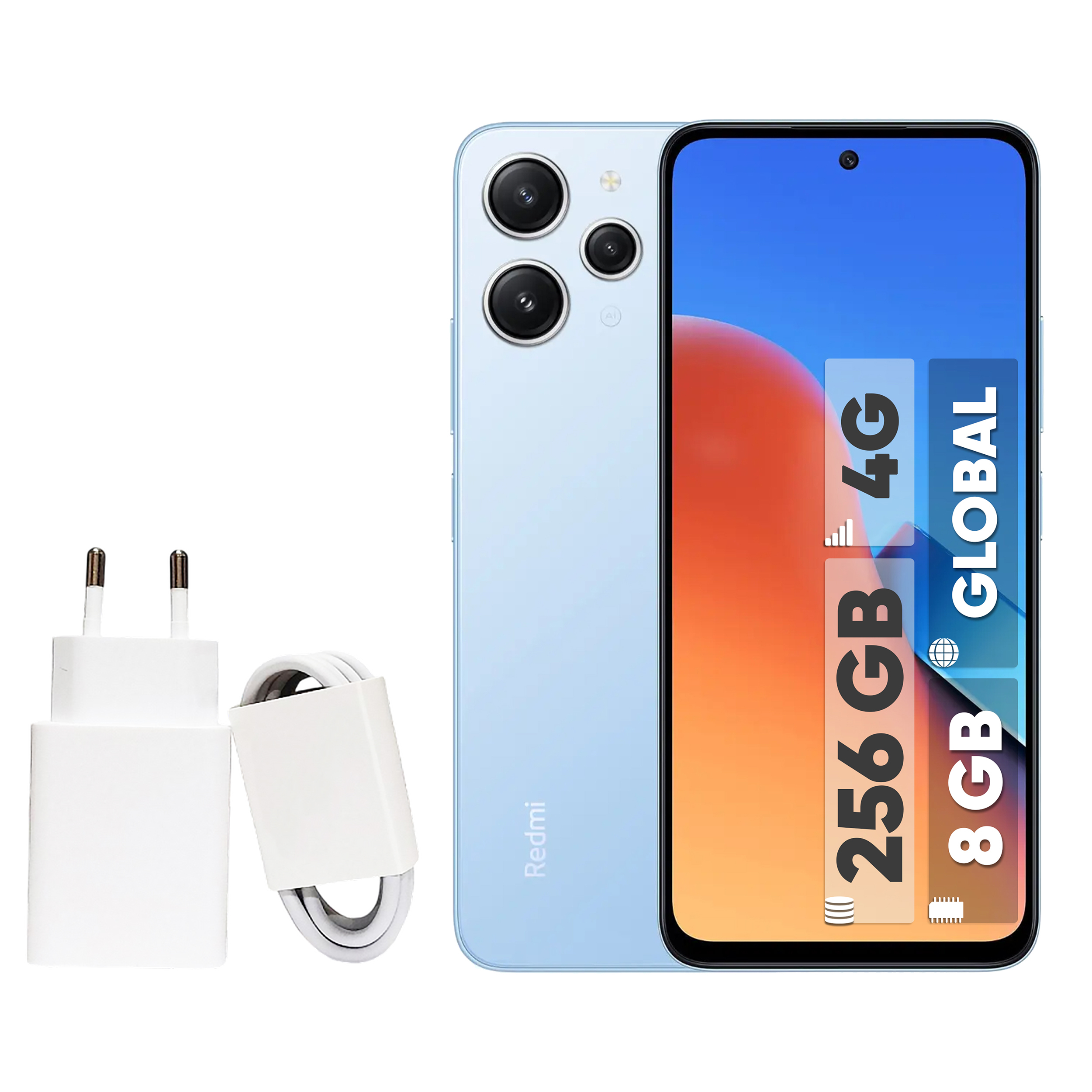 گوشی موبایل شیائومی مدل Redmi 12 دو سیم کارت ظرفیت 256 گیگابایت و رم 8 گیگابایت به همراه شارژر - گلوبال - اکتیو