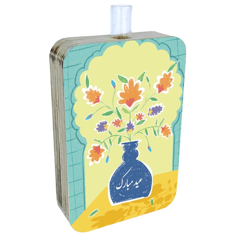 گلدان دکوری طرح دو رو مدل نوروز ایرانی کد FPW233