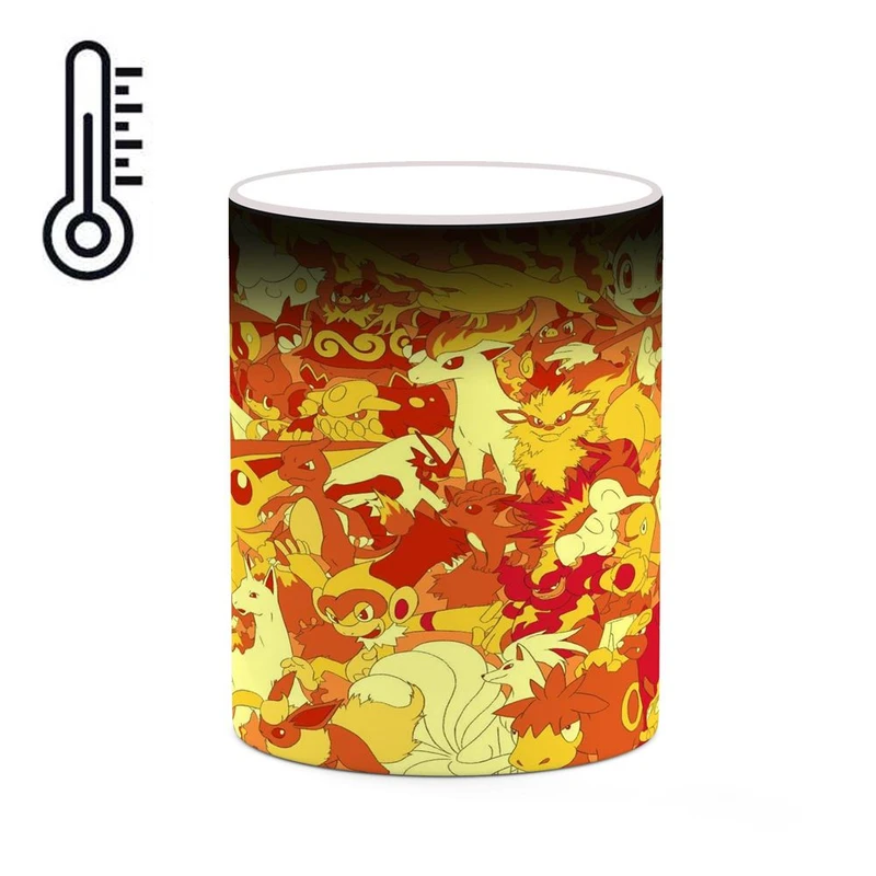 ماگ حرارتی کاکتی مدل بازی پوکمون Pokemon Yellow کد mgh29908