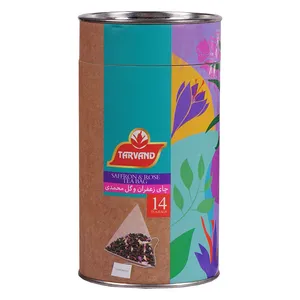 چای کیسه ای زعفران و گل محمدی تروند بسته 14 عددی