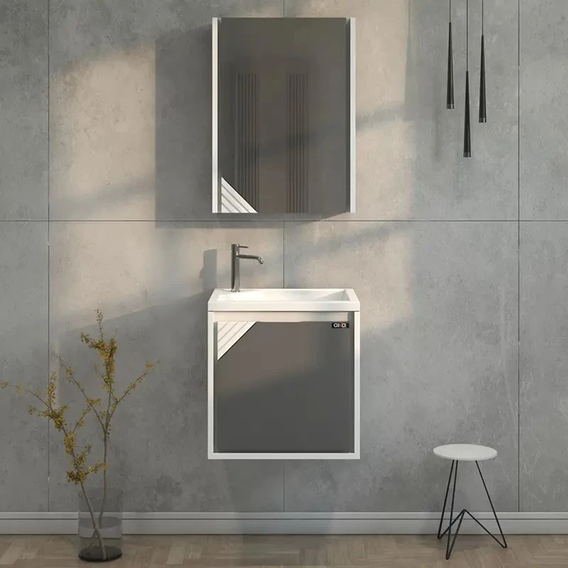 ست کابینت و روشویی آلکا مدل 2045 به همراه آینه باکس دار