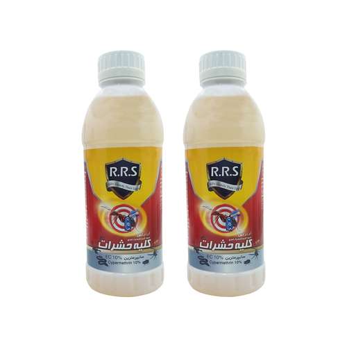  مایع حشره کش آرآراس مدل سایپرمترین حجم 1 لیتر مجموعه 2 عددی