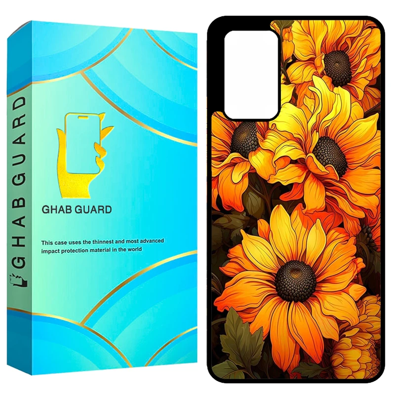 کاور قاب گارد طرح آفتاب گردان مدل GCHPA72 مناسب برای گوشی موبایل سامسونگ Galaxy A72 4G