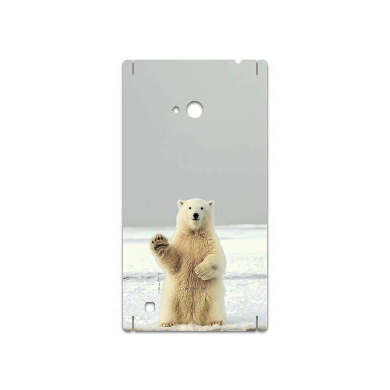 برچسب پوششی ماهوت مدل Polar bear مناسب برای گوشی موبایل نوکیا Lumia 720