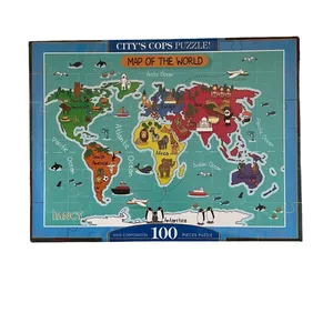 پازل 100 تکه مدل نقشه جهان