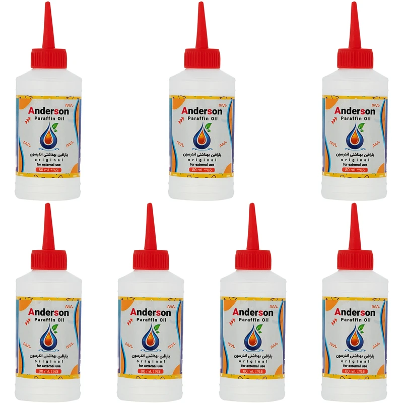پارافین مایع اندرسون مدل B100 حجم 80 میلی لیتر بسته 7 عددی