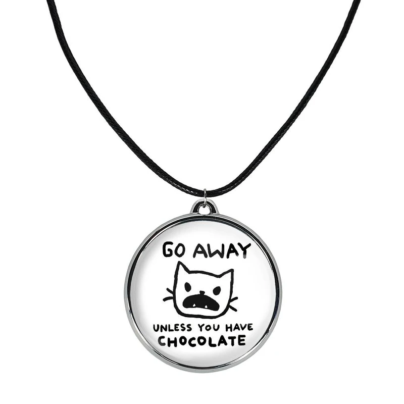 گردنبند خندالو مدل گربه و شکلات کد 2928929290