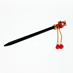 گیره مو زنانه مدل چوبی دست ساز کد 0116