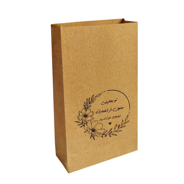 پاکت هدیه مدل کرافت طرح تشکر گلدار بسته 20 عددی