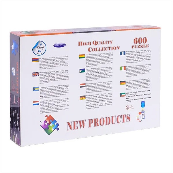 پازل 600 تکه رینگ طرح گلدان و گل