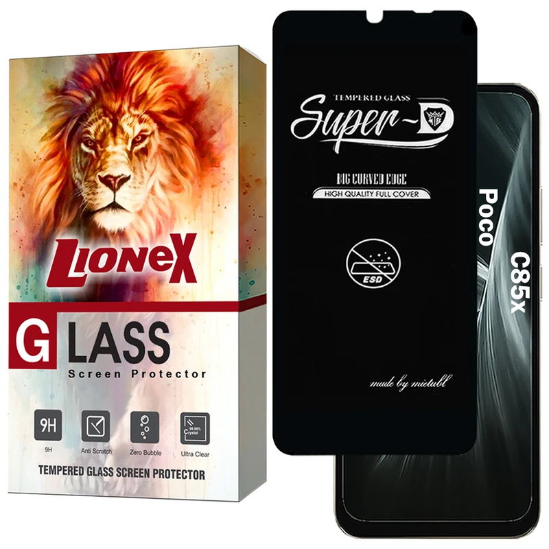 محافظ صفحه نمایش لایونکس مدل SUPERDNL مناسب برای گوشی موبایل شیائومی Poco C85x