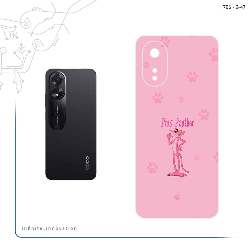 برچسب پوششی ماهوت مدل The Pink Panther مناسب برای گوشی موبایل اپو A38