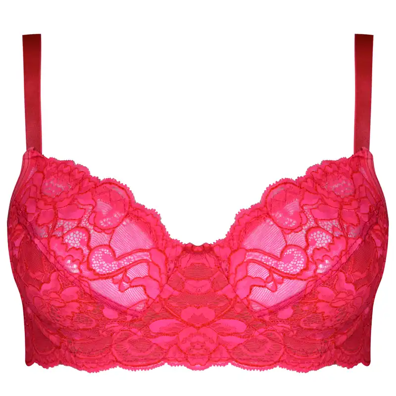 سوتین زنانه کارنا رز مدل فنردار کد 3384 رنگ صورتی