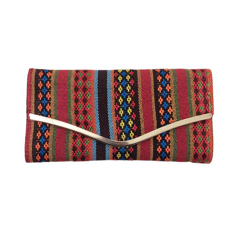 کیف پول زنانه مدل سنتی گلیم آینه دار کد 117