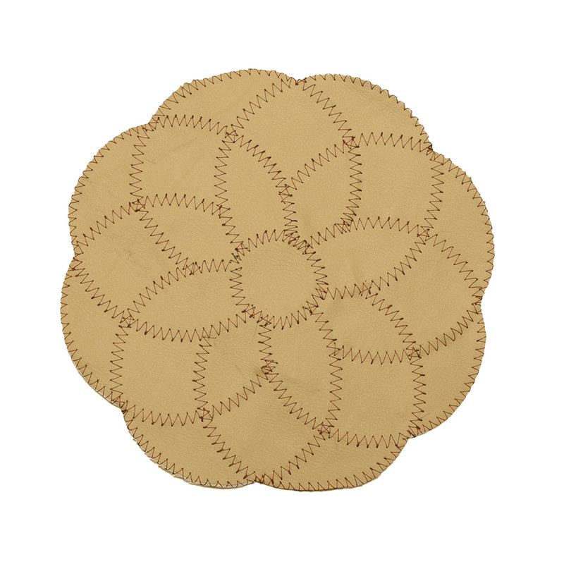 رومیزی کلاژ چرم و پوست مدل گل کد 0043