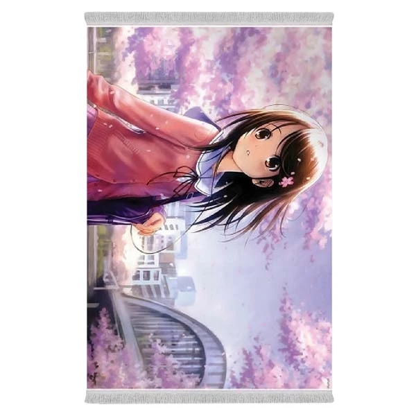 فرش پارچه‌ای دفه مدل فرشینه طرح فانتزی کد 8292