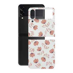 Remax cover sticker Leth model flower design suitable for Samsung Galaxy Z Flip3 mobile phone