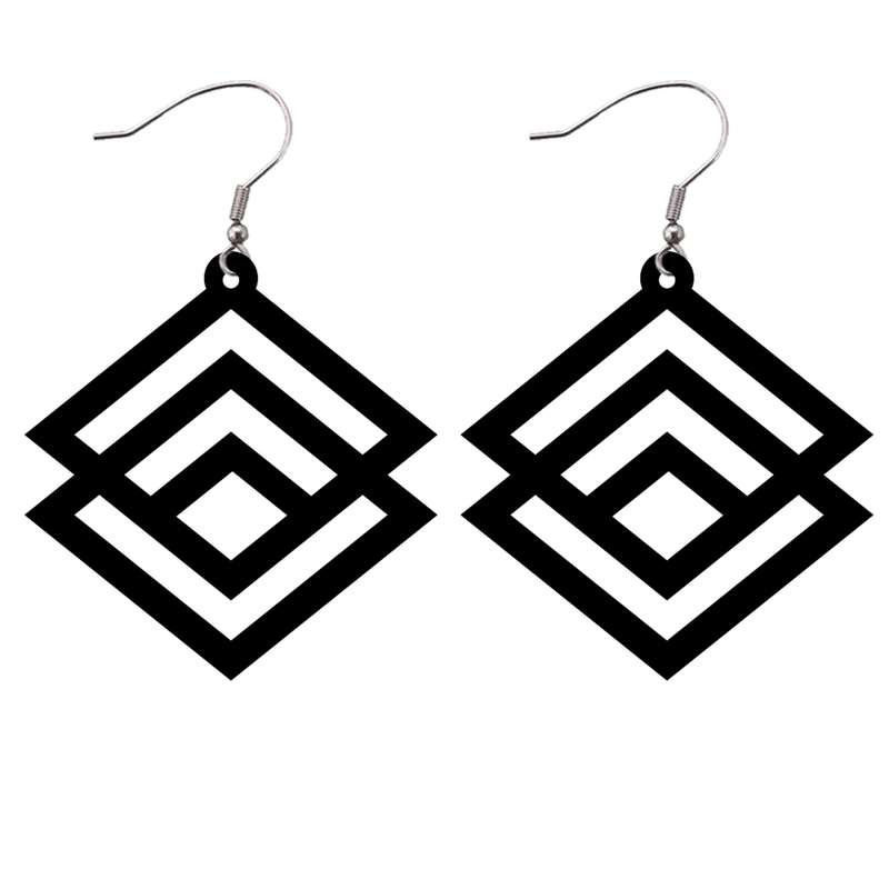 گوشواره زنانه مدل لوزی