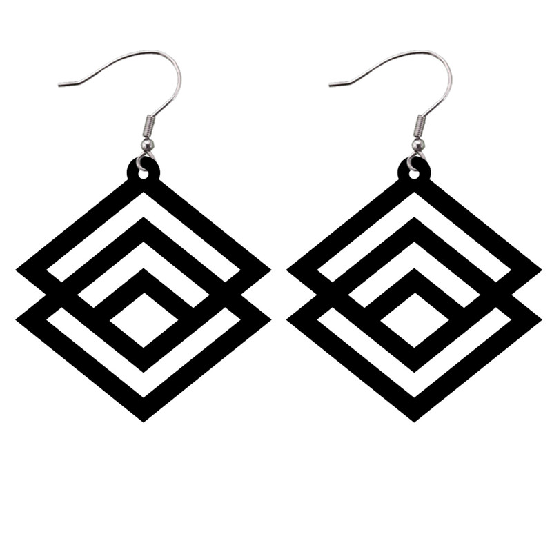 گوشواره زنانه مدل لوزی