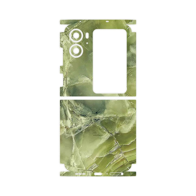 برچسب پوششی ماهوت مدل Green_Crystal_Marble-FullSkin مناسب برای گوشی موبایل اپو Find N2 Flip