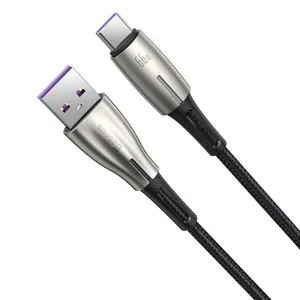 کابل تبدیل USB به USB-C باسئوس مدل CATSD-M Type-C 66W 6A طول 1 متر