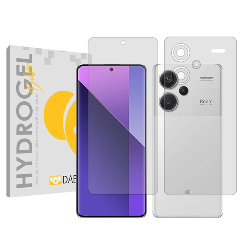 محافظ صفحه نمایش شفاف دبن مدل Tough مناسب برای گوشی موبایل شیائومی Redmi Note 13 Pro Plus به همراه محافظ پشت گوشی