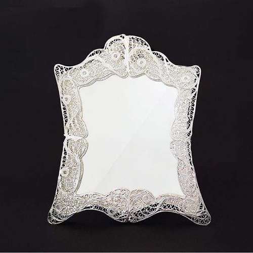 آینه ملیله کاری مدل ترنج کد 01