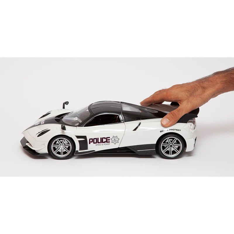 ماشین بازی کنترلی مدل پاگانی درب خفاشی طرح پلیس سرعت کد K10/565