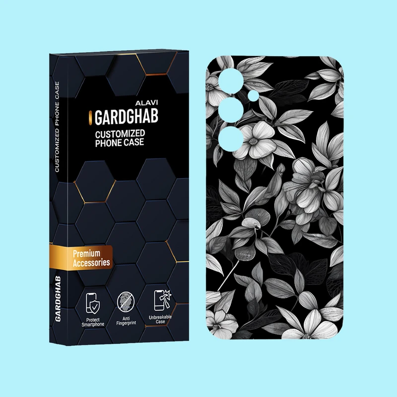 کاور گارد قاب علوی مدل گل مناسب برای گوشی موبایل سامسونگ Galaxy A55