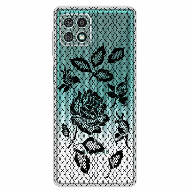 کاور مگافون طرح گل مدل C43-B مناسب برای گوشی موبایل سامسونگ Galaxy A22 5G
