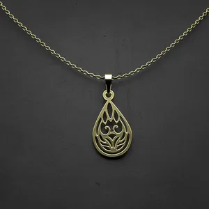گردنبند طلا 18 عیار زنانه مدوپد مدل هندسی کد S2-1-1052