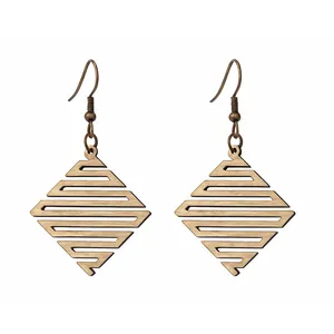 گوشواره زنانه مدل چوبی کد 11