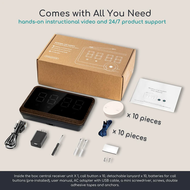 عکس شماره 2 : پیجر فراخوان گارسون مدل zg-102 کد light brown