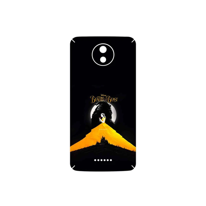 برچسب پوششی ماهوت مدل Beauty and the Beast مناسب برای گوشی موبایل موتورولا Moto C Plus