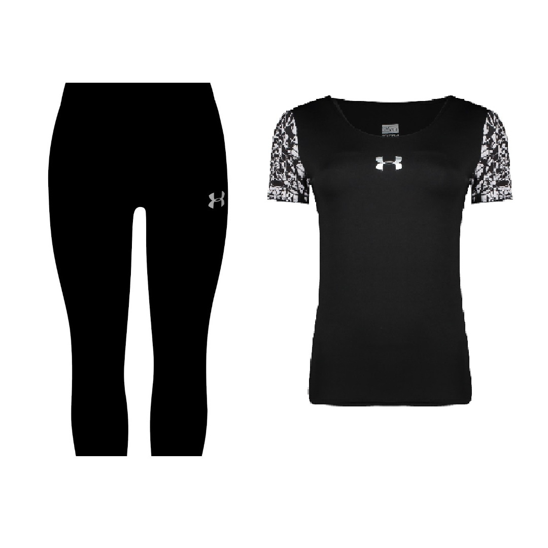 ست تی شرت و شلوارک ورزشی زنانه مدل 31-710103