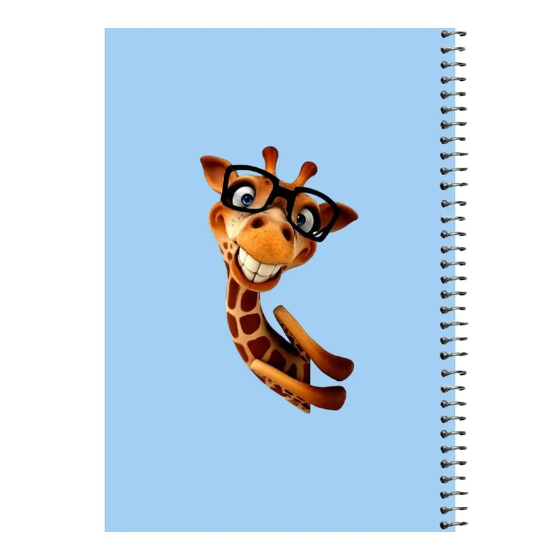 دفتر مشق 80 برگ اس جی مدل زرافه   