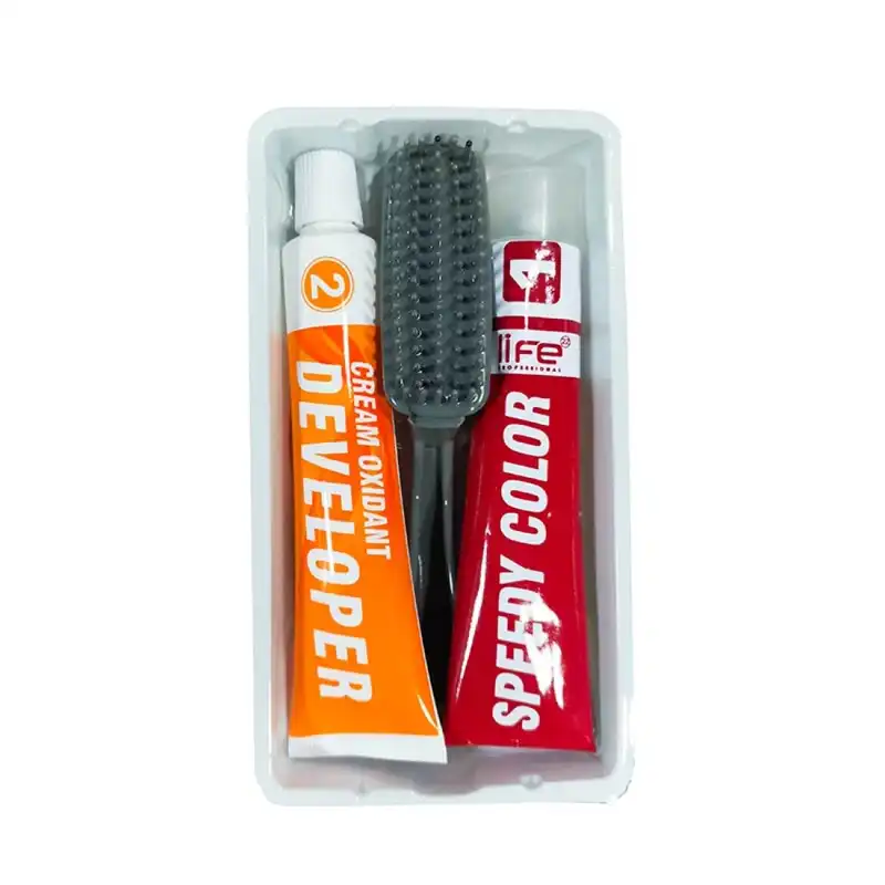 کیت رنگ مو لایف شماره 3 حجم 50 میلی لیتر رنگ قهوه ای تیره