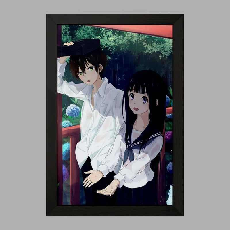 تابلو خندالو مدل چیتاندا و اورکی انیمه هیوکا Hyouka  کد 17066