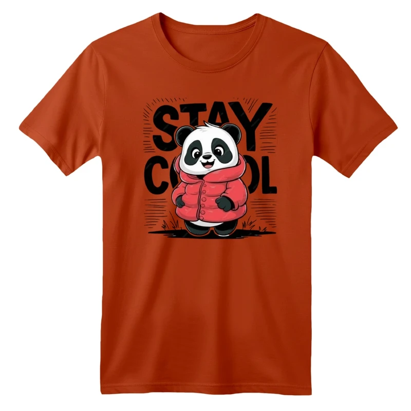 تی شرت آستین کوتاه بچگانه مدل پاندا