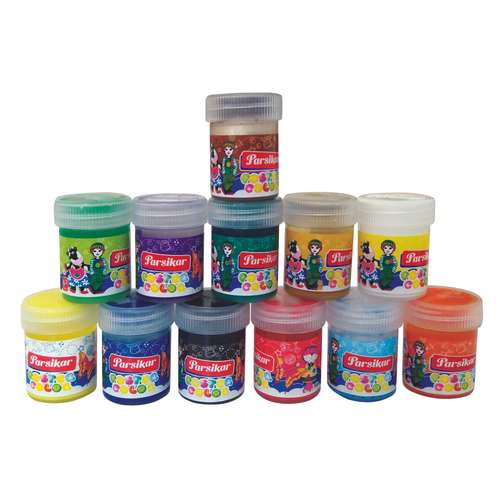 گواش 12 رنگ پارسیکار کد 12-607