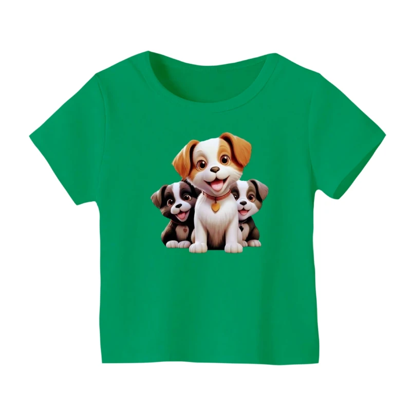 تی شرت آستین کوتاه بچگانه مدل سگ کد ۳