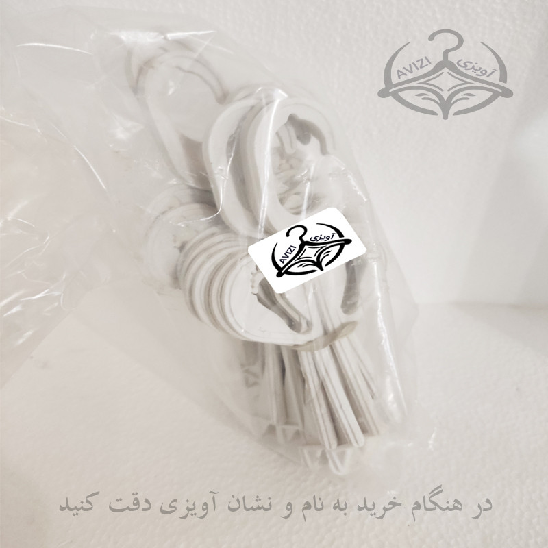 چوب لباسی دمپایی مدل بهاران کد 505 بسته 20 عددی