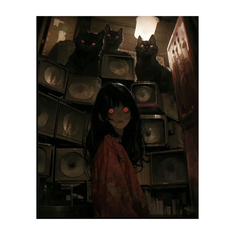 استیکر لپ تاپ و موبایل مدل انیمه طرح دختر انیمه ای بامزه cute anime girl کد 1050