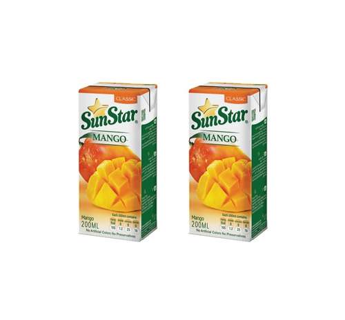 آبمیوه انبه سان استار - حجم 0.2 لیتر بسته 2 عددی